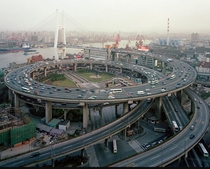 Nanpu Bridge Interchange Shanghai China