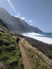Napali Coast Trail - Island of Kauai Hawaii 