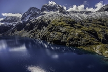 Naturally Blue Water Over Lake Erskine Fiordland National Park 