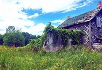 Nature really taking back this abandoned farm house in Ontario Canada