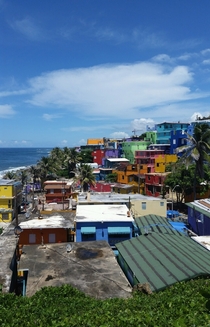 Neighborhood La Perla at Old San Juan Puerto Rico