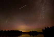 NEOWISE ISS and the Milky Way from the French River Ontario