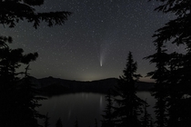 NEOWISE over Crater Lake in Oregon
