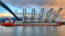 New container cranes for Port Metro Vancouver