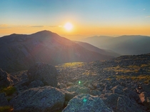 New Hampshire in the morning is hard to beat From Mount Jefferson view of Mount Adams 