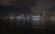 New Orleans Louisiana from the Algiers ferry Long Exposure 