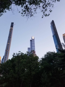 New towers overlooking Central Park New York 