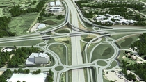 New US Route   Interstate  interchange Bloomington MN 