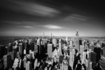 New York City As Seen from the Empire State Building Long Exposure 