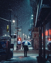 New York City street by David Everly