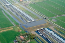 Newly opened A motorway between Delft and Schiedam South-Holland Netherlands 