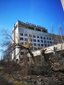 Next to the main square in pripyat 