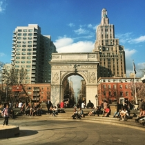 Nice spring day from a couple years ago Washington Square Park NYC
