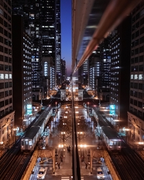 Night time reflections in Chicago 