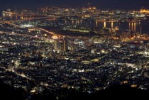 Night view of Kobe Japan 