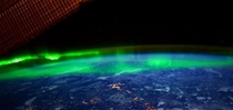 Northern light from space