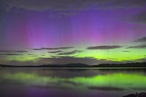 Northern Lights over a New Hampshire Lake 
