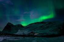 Northern lights over Kebnekaise Sweden by Peter Weibull 
