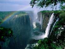 Not all of Africa is barren desert Victoria Falls Zambia 