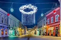 Novi Sad Serbia at Christmas time 