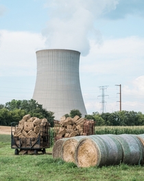 Nuclear Cooling Tower near Byron Illinois  paulfrederiksen
