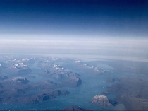 Nuuk Greenland is beautiful from above 