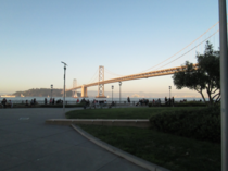 Oakland Bay Bridge in San Francisco CA - th of July  
