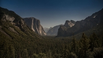 OC -Blood Moon Tunnel View - Yosemite at Midnight - Oct  - 