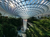 OC The highest indoor waterfall at the heart of Jewel Singapore 