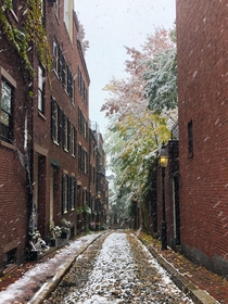 October snowfall in Boston