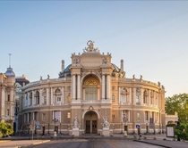 Odessa Opera amp Ballet Theater built in  to replace previously fire destroyed theater Designed by Fellner amp Helmer Odessa Ukraine