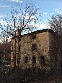 Old abandoned house out in the woods of Whitemarsh Pennsylvania