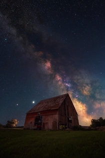 Old barn under the night sky Ontario Canada garycphotography