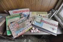 Old Board Games Found Inside an Abandoned Time Capsule House 
