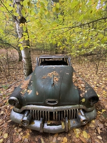 Old Buick abandoned at Sleeping Bear National Lakeshore Michigan