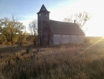 Old Church in Monowi NE Americas smallest incorporated town with one resident