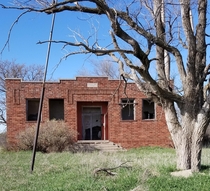 Old country school in central Kansas