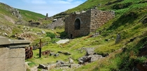 Old mining buildings in Cornwall England