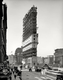 Old New York Times building under construction - 