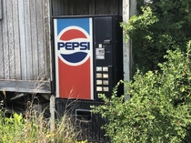 Old Pepsi Machine at a closed landfill of  years
