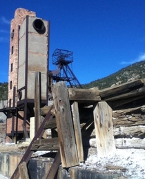 Old silver mine in the American Southwest