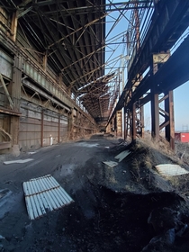 Old steel factory in Detroit