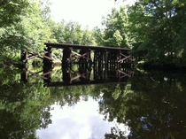 Old train bridge in North Florida