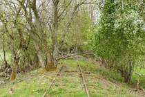 old train tracks in southern Sweden 