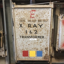 Old x-ray transformer from an abandoned military hospital in South London