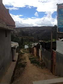 On the edge of town Chachapoyas Peru 