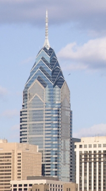One Liberty Place Philadelphia PA -reminiscent of the Chrysler Building NYC
