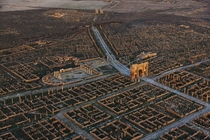 One of the best preserved examples of ancient Roman city planning Timgad Algeria 