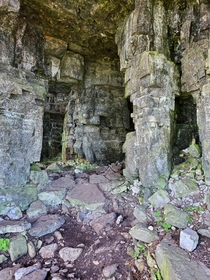 One of the caves on the Eagle trail at Penninsula State Park in Door county Wisconsin 