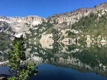 One of the many beautiful lakes in Mammoth Mountain CA 
